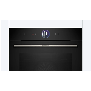 Bosch Series 8, 71 L, pirolītiskā tīrīšana, melna - Iebūvējama elektriskā cepeškrāsns