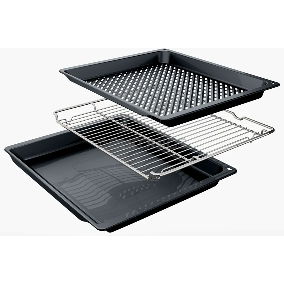 Bosch Series 8, 71 L, pirolītiskā tīrīšana, melna - Iebūvējama elektriskā cepeškrāsns