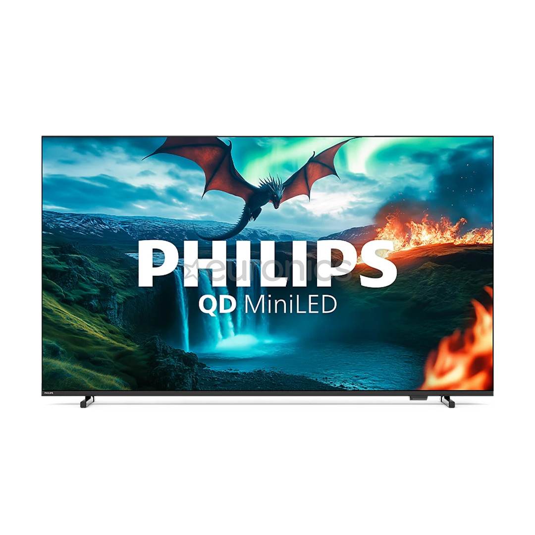 Philips MLED820, 65'', 4K UHD, QD Mini LED, черный - Телевизор