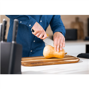 Tefal EverSharp, 5-piece set, stainless steel - Knife set & block