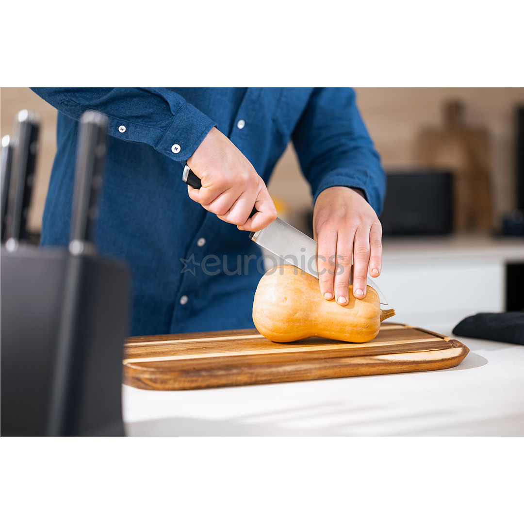 Tefal EverSharp, 5-piece set, stainless steel - Knife set & block