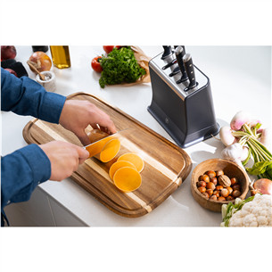 Tefal EverSharp, 5-piece set, stainless steel - Knife set & block