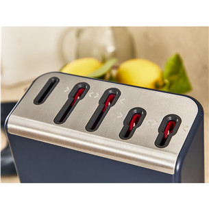 Tefal EverSharp, 5-piece set, stainless steel - Knife set & block