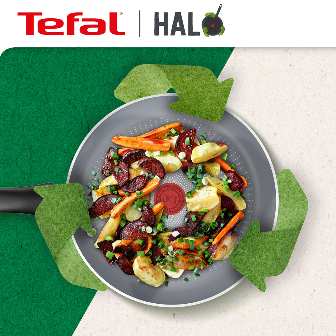 Tefal Halo, diametrs 24 cm, pelēka - Panna cepšanai