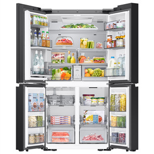 Samsung Bespoke AI Home, 654 L, height 186 cm, black - SBS Refrigerator