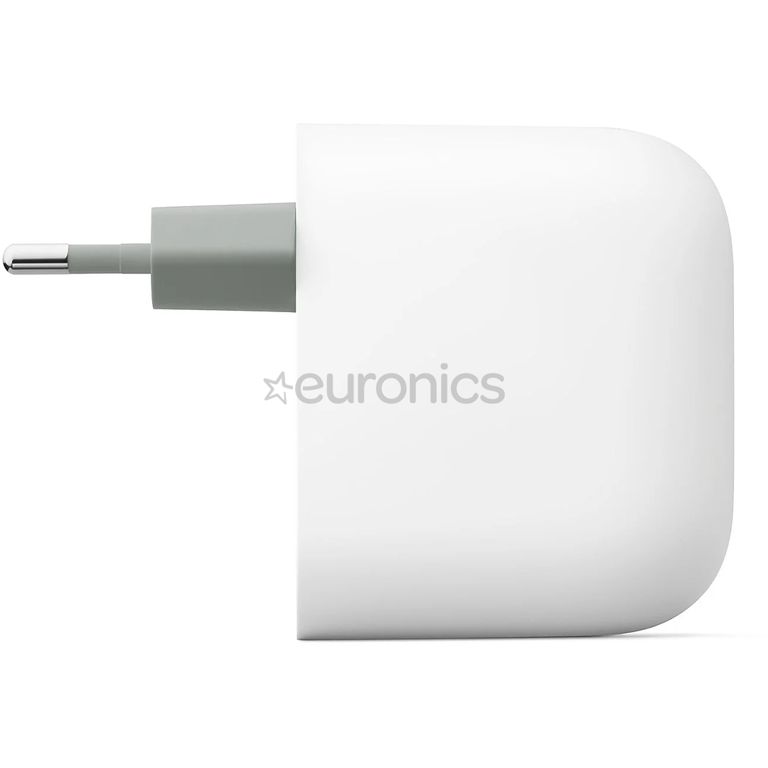 Google Pixel Flex Dual Port 67 W Fast Charger, USB-C, balta - Lādētājs