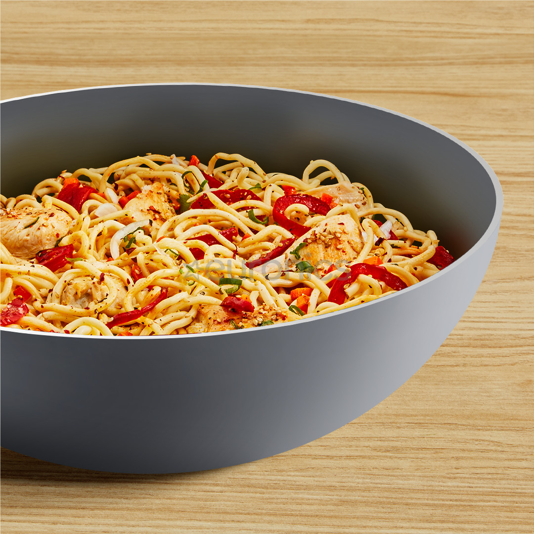 Tefal Halo, diameter 28 cm, grey - Wok pan