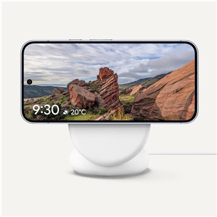 Google Pixel Pixelsnap Charger with Stand, Qi2, gaiši zila/balta - Bezvadu lādētājs