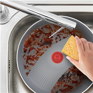 Tefal Halo, diametrs 24 cm, pelēka - Katliņš ar rokturi + vāks