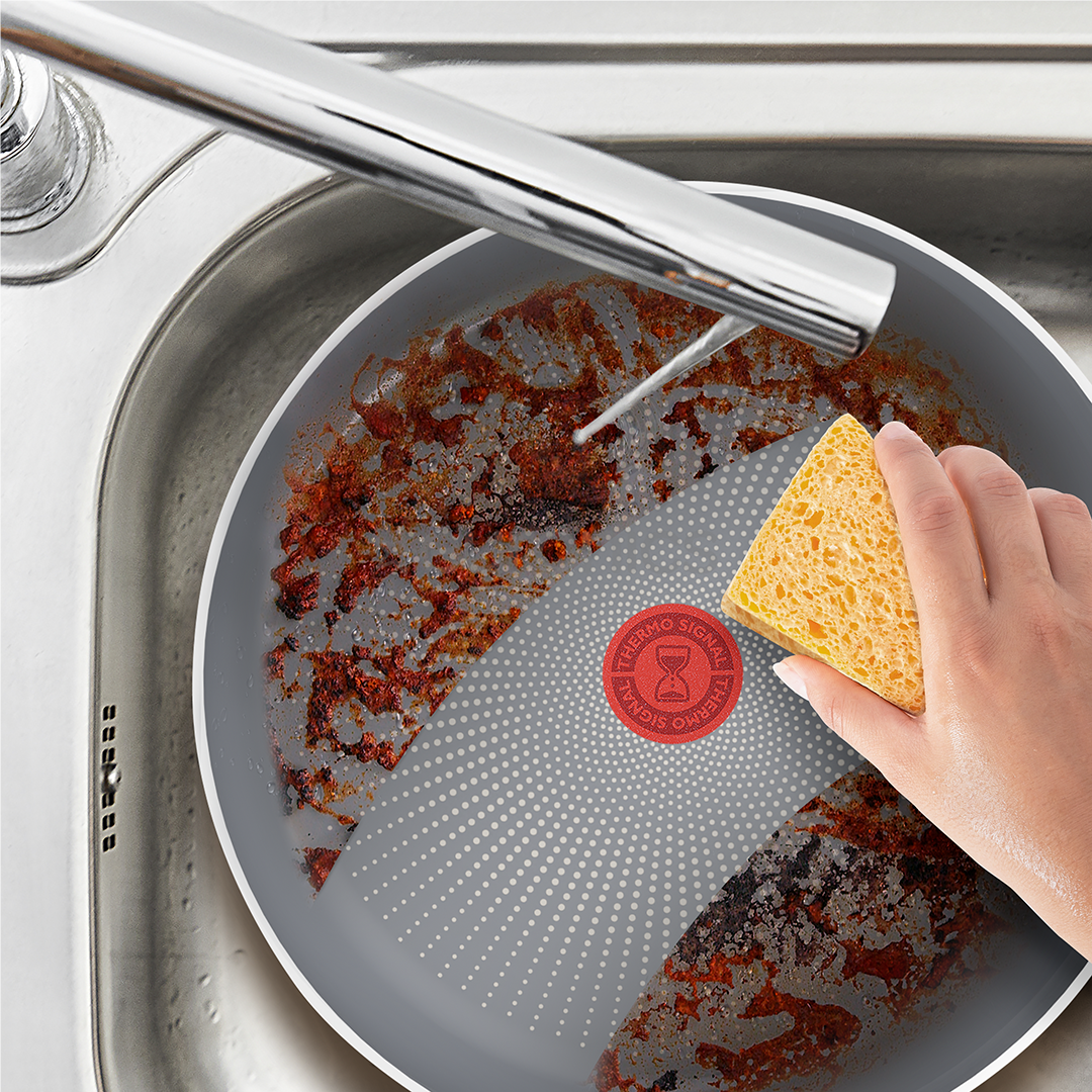 Tefal Halo, diametrs 24 cm, pelēka - Katliņš ar rokturi + vāks