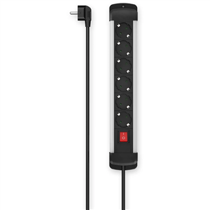Hama Power Strip, 6 rozetes, 1,5 m, melna - Pagarinātājs 00223103