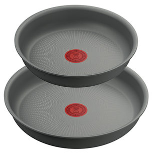 Tefal Ingenio Halo, 22/26 cm, 3 priekšmeti, pelēka - Pannu komplekts + rokturis