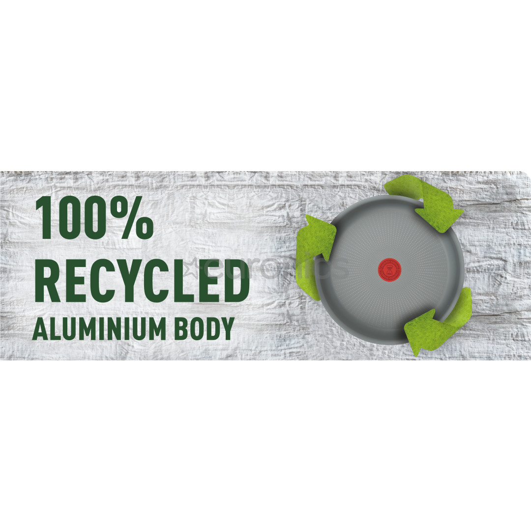 Tefal Ingenio Halo, 22/26 cm, 3 priekšmeti, pelēka - Pannu komplekts + rokturis