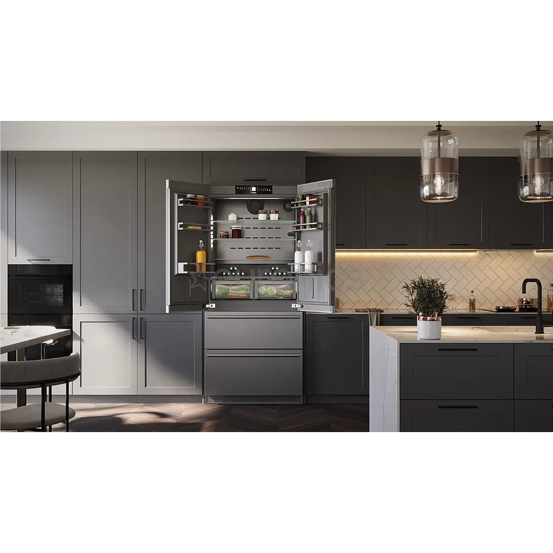 Liebherr BioFresh NoFrost, 522 л, высота 203 см, нерж. сталь - Холодильник