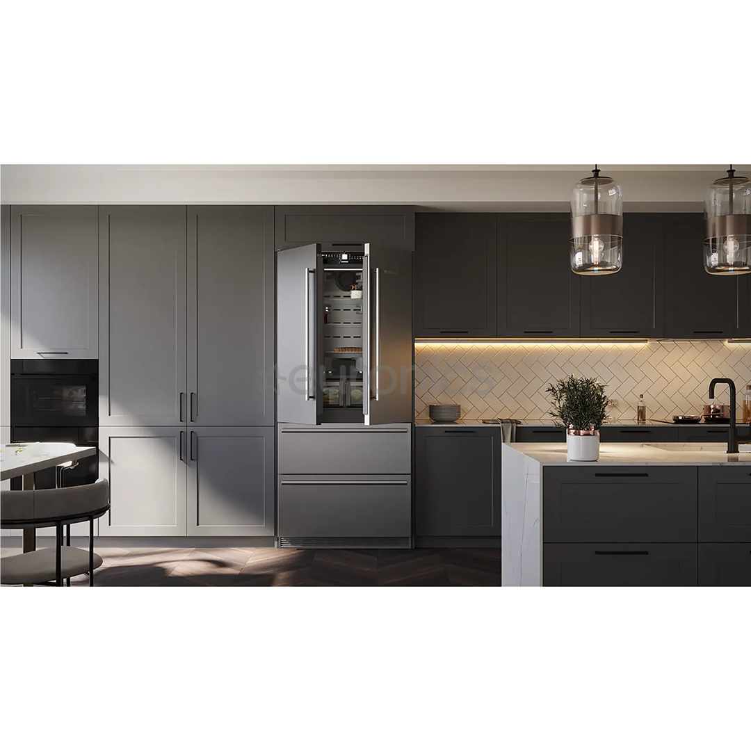 Liebherr BioFresh NoFrost, 522 л, высота 203 см, нерж. сталь - Холодильник