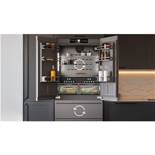 Liebherr BioFresh NoFrost, 522 L, height 203 cm, stainless steel - Refrigerator