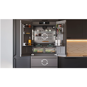 Liebherr BioFresh NoFrost, 522 л, высота 203 см, нерж. сталь - Холодильник