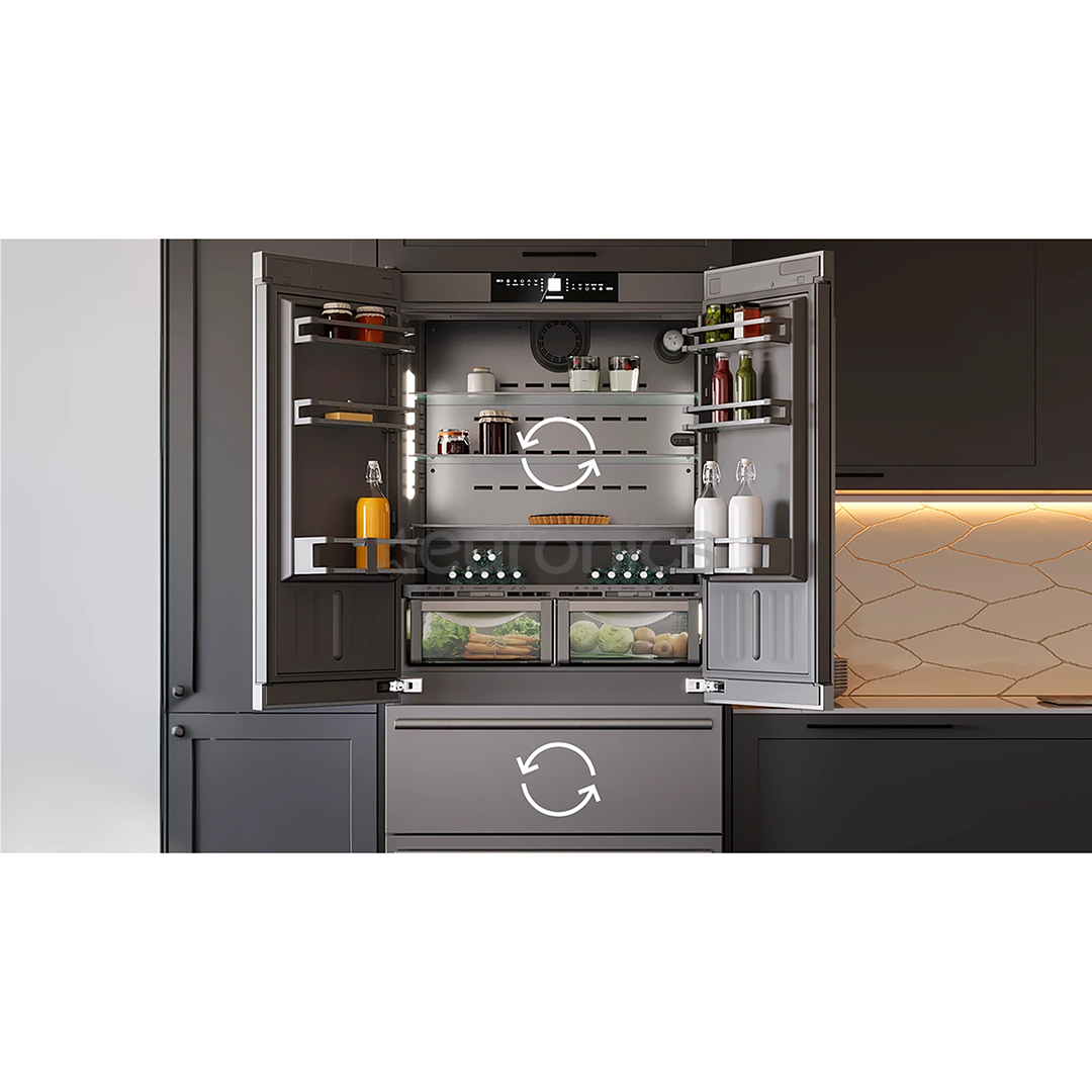 Liebherr BioFresh NoFrost, 522 л, высота 203 см, нерж. сталь - Холодильник