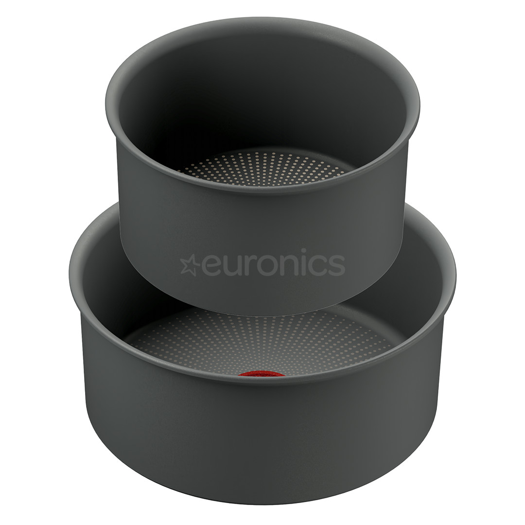 Tefal Ingenio Halo, 16/20 cm, 3 priekšmeti, pelēka - Katlu komplekts + rokturis