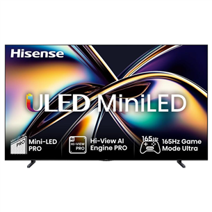 Hisense U8Q, 100'', 4K UHD, ULED, Mini LED, black - TV 100U8Q