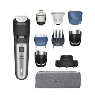 Philips Beard Trimmer 7000, melna/pelēka - Bārdas trimmeris BT7670/15