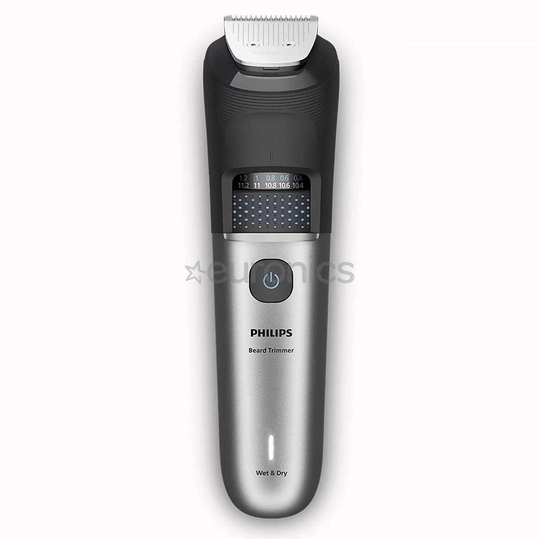 Philips Beard Trimmer 7000, melna/pelēka - Bārdas trimmeris