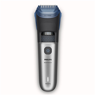 Philips Beard Trimmer 7000, melna/pelēka - Bārdas trimmeris