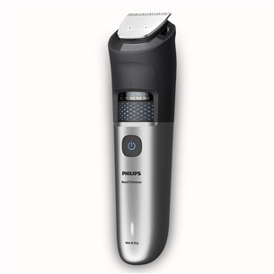 Philips Beard Trimmer 7000, melna/pelēka - Bārdas trimmeris