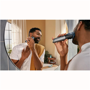 Philips Beard Trimmer 7000, melna/pelēka - Bārdas trimmeris