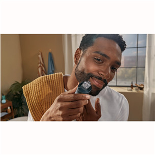 Philips Beard Trimmer 7000, melna/pelēka - Bārdas trimmeris