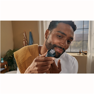 Philips Beard Trimmer 7000, melna/pelēka - Bārdas trimmeris