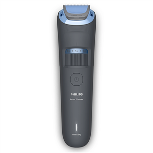 Philips Beard Trimmer 3000, tumši pelēka - Bārdas trimmeris