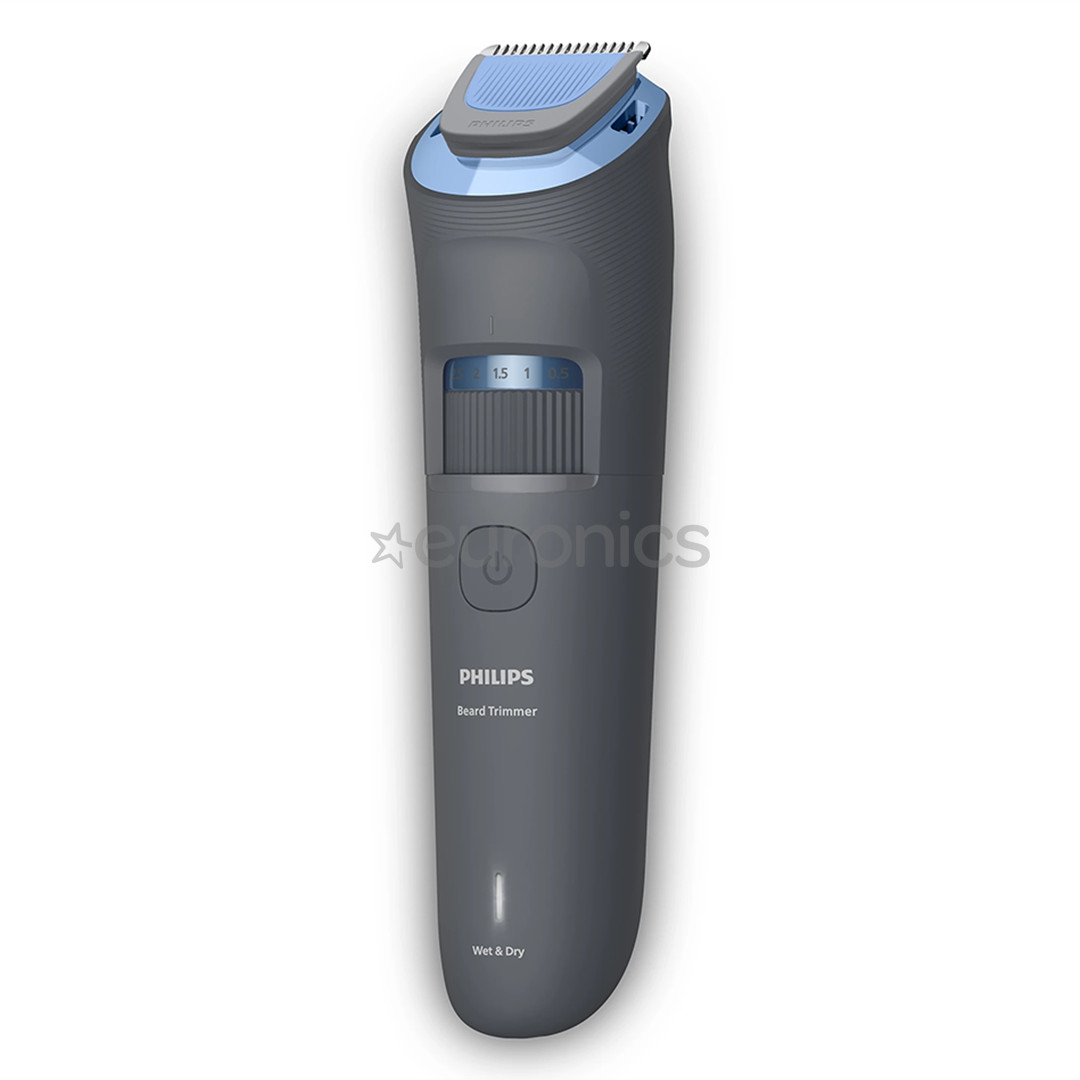 Philips Beard Trimmer 3000, tumši pelēka - Bārdas trimmeris