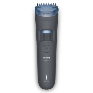 Philips Beard Trimmer 3000, tumši pelēka - Bārdas trimmeris