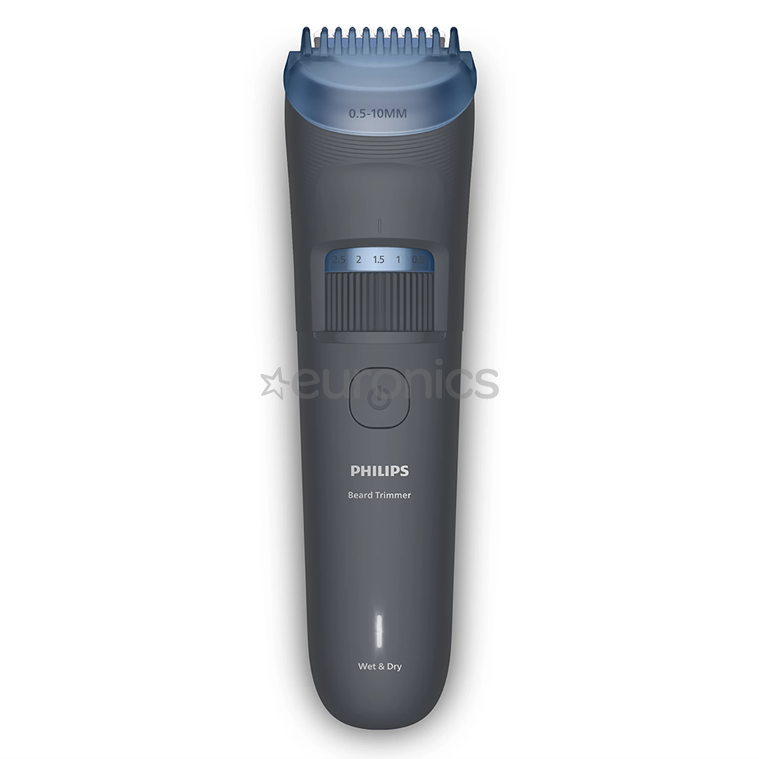 Philips Beard Trimmer 3000, tumši pelēka - Bārdas trimmeris