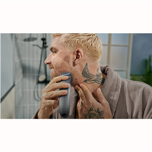 Philips Beard Trimmer 3000, tumši pelēka - Bārdas trimmeris