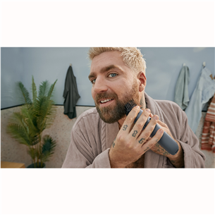 Philips Beard Trimmer 3000, tumši pelēka - Bārdas trimmeris