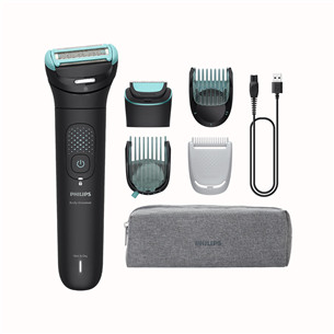 Philips Body Groomer Series 7000, melna - Ķermeņa trimmeris BG7470/15