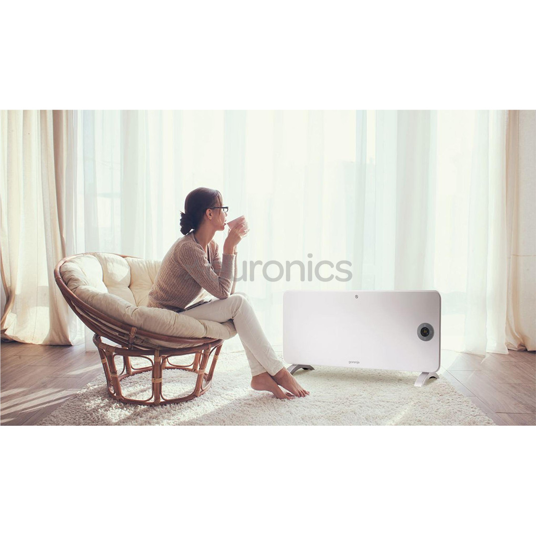 Gorenje OPTIHEAT 2000EWP, 2000 Вт, белый - Обогреватель