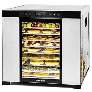 Rommelsbacher, 1000 W, nerūsējošā tērauda/melna - Augļu žāvētājs DA1050