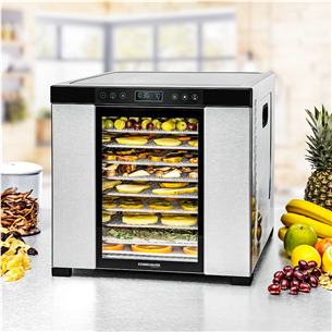 Rommelsbacher, 1000 W, nerūsējošā tērauda/melna - Augļu žāvētājs