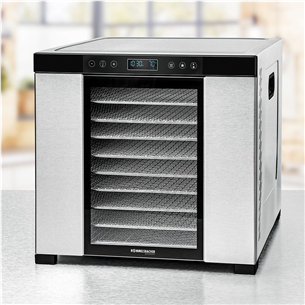 Rommelsbacher, 1000 W, nerūsējošā tērauda/melna - Augļu žāvētājs