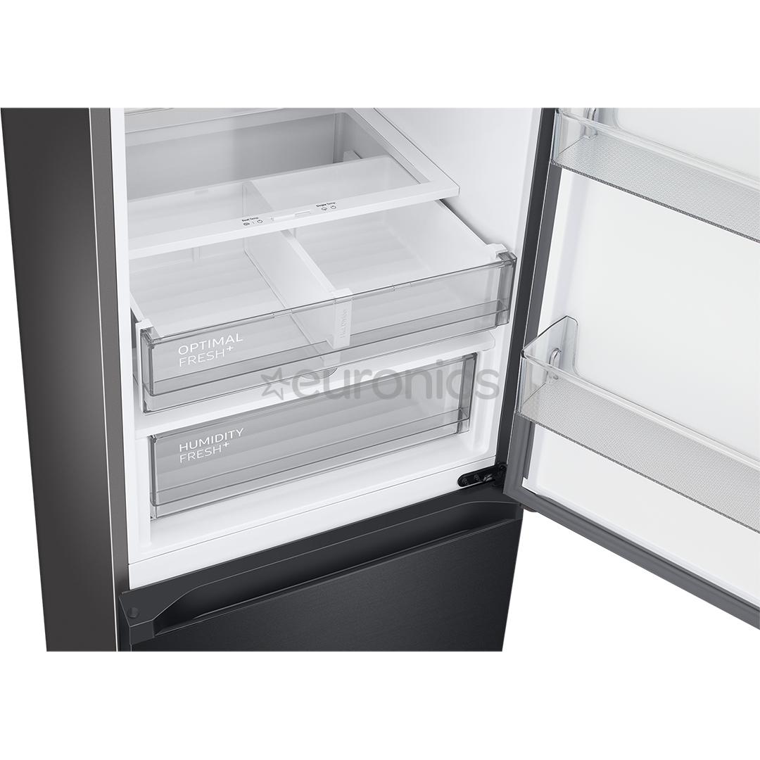 Samsung, NoFrost, 390 L, height 203 cm, black - Refrigerator