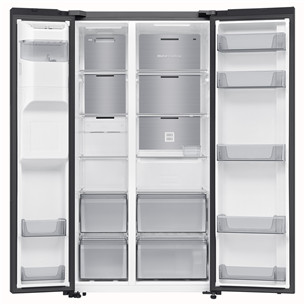 Samsung, NoFrost, 635 л, высота 179 см, черный - SBS-холодильник