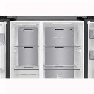 Samsung, NoFrost, 635 л, высота 179 см, черный - SBS-холодильник