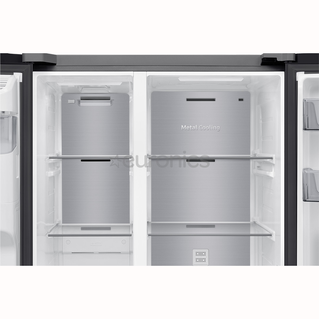 Samsung, NoFrost, 635 л, высота 179 см, черный - SBS-холодильник