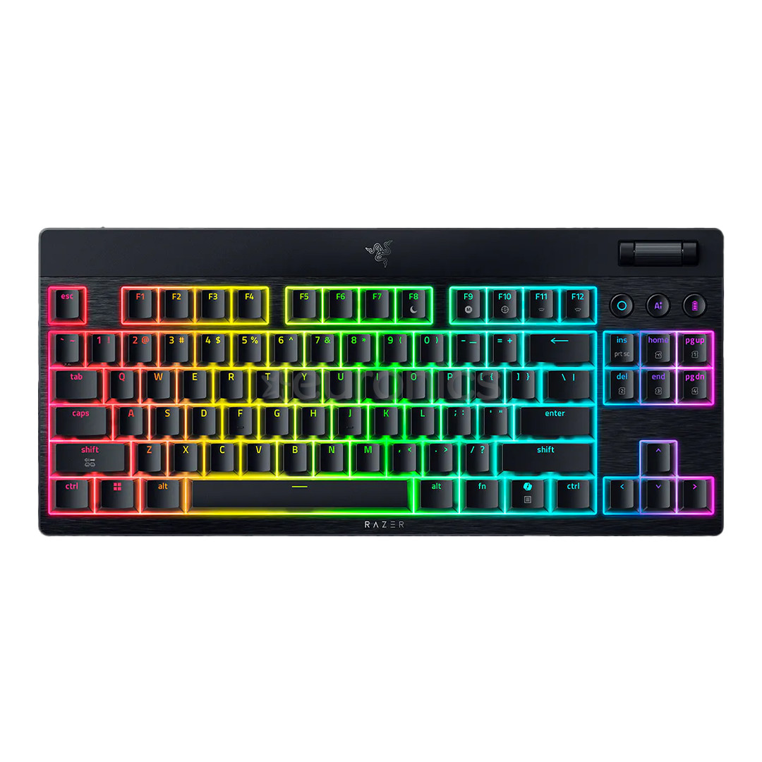 Razer BlackWidow V4 Low-Profile HyperSpeed, clicky, TKL, US, black - Wireless keyboard
