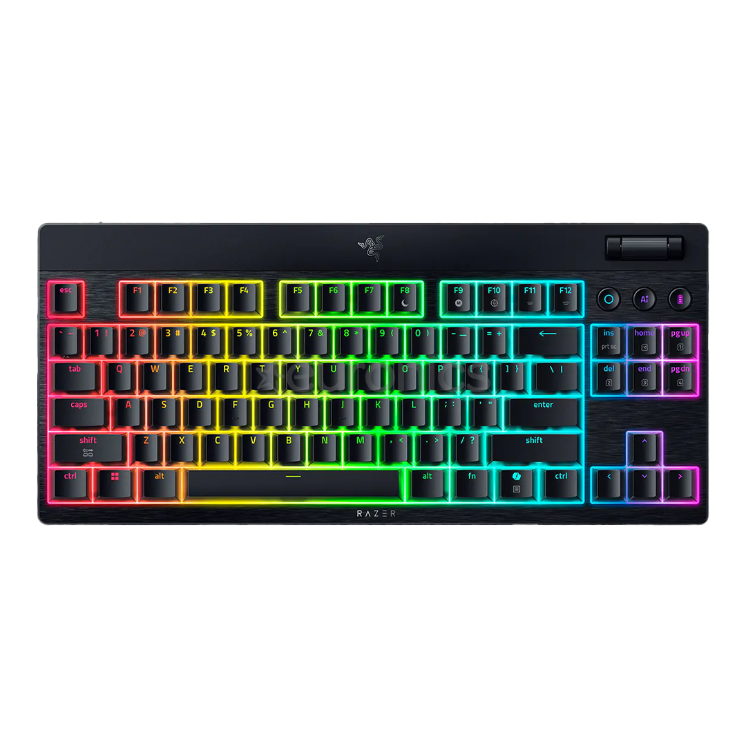 Razer BlackWidow V4 Low-Profile HyperSpeed, clicky, TKL, US, black - Wireless keyboard