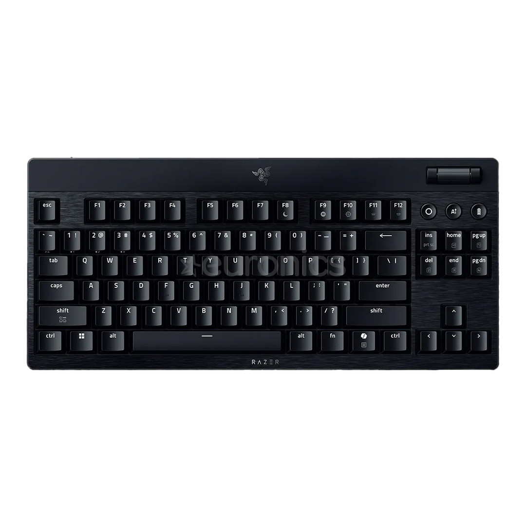 Razer BlackWidow V4 Low-Profile HyperSpeed, clicky, TKL, US, black - Wireless keyboard