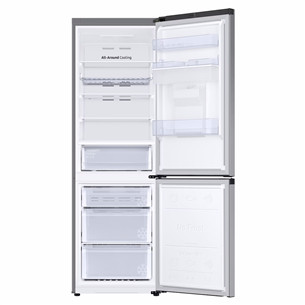 Samsung SmartThings AI Energy, No Frost, 341 L, augstums 186 cm, sudraba - Ledusskapis